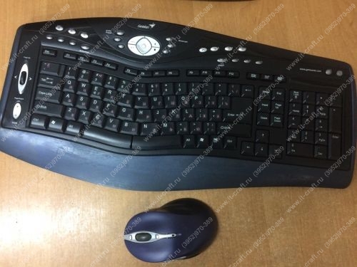 Беспроводная клавиатура + мышь Genius ErgoMedia R710 Black USB
