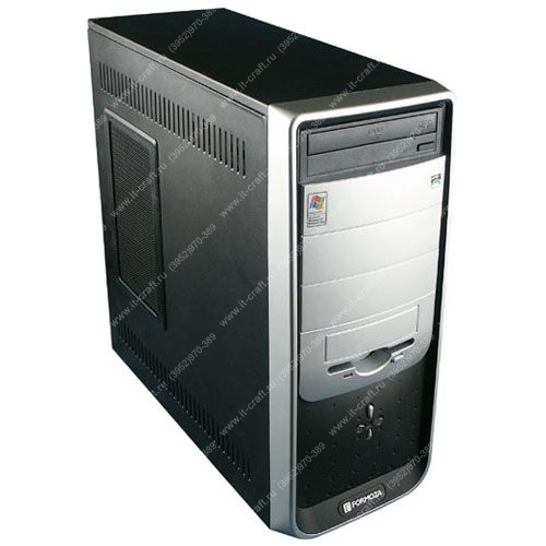 Корпус Miditower Formoza Black (без БП) с картридером