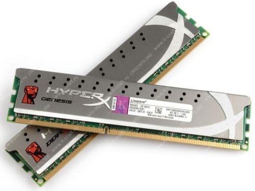 DDR3 8Gb 1600MHz (KIT OF 2) Kingston HyperX Genesis KHX1600C9D3X2K2/8GX