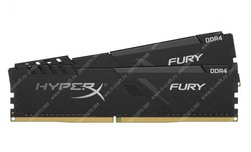 DDR4 8Gb 2400MHz CL15(KIT OF 2) Kingston HyperX FURY (HX424C15FBK2/8)