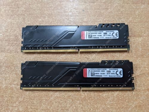 DDR4 8Gb 2400MHz CL15(KIT OF 2) Kingston HyperX FURY (HX424C15FBK2/8)
