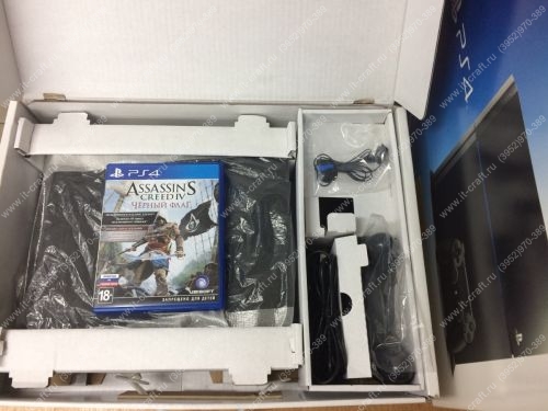 Sony PlayStation 4 500 ГБ (CUH-1008A/B01) + Asassin Creed IV