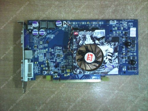Видеоадаптер PCI-E Sapphire Radeon X800 GT 475Mhz PCI-E 128Mb 700Mhz 256 bit DVI TV HDCP YPrPb