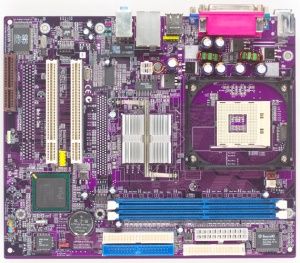 Комплект Socket 478 Материнская плата ECS L4IGVM6 (Socket478 <i845GV> SVGA+LAN U100 USB2.0 MicroATX 2DDR<2700>) + процессор Celeron 1.7GHz + кулер