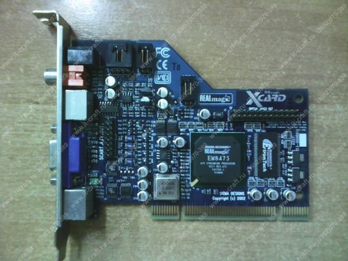 Плата декодирования REALmagic XCARD PCI DVD/MPEG-2/SVCD/DivX Playback (REALmagic Sigma designs EM8475)