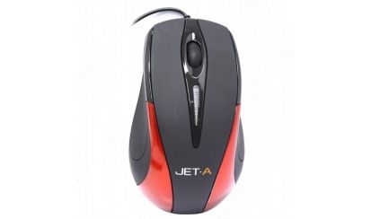 Мышь проводная Jet.A OM-U3 800dpi Black/Red USB+PS/2  НОВАЯ