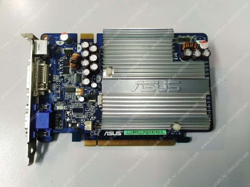 Видеоадаптер PCI-E ASUS GeForce 7600 GS 400MHz 256Mb 400MHz DDR2 128bit VGA DVI