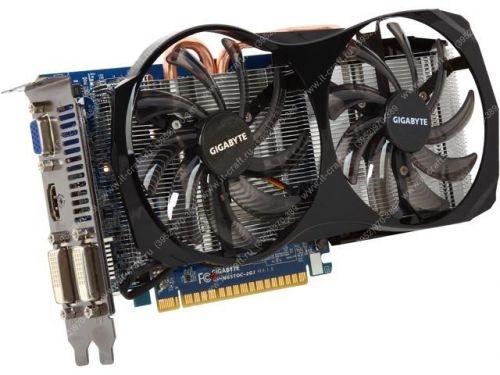 Видеоадаптер PCI-E  GIGABYTE GeForce GTX 650 Ti 1032MHz 2048MB 5400MHz 128 bit 2xDVI HDMI HDCP