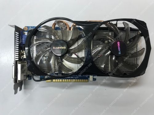 Видеоадаптер PCI-E  GIGABYTE GeForce GTX 650 Ti 1032MHz 2048MB 5400MHz 128 bit 2xDVI HDMI HDCP