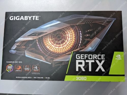 Видеоадаптер GIGABYTE GeForce RTX 3080 GAMING OC 10G (GV-N3080GAMING OC-10GD rev. 2.0)
