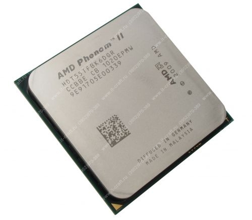 Socket AM3 AMD Phenom II X6 1055T (2800 Mhz, L3 6Mb) HDT55TFBK6DGR