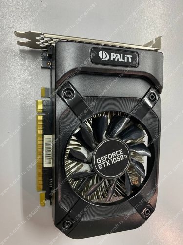 Видеоадаптер PCI-E Palit GeForce GTX 1050 Ti STORMX 4Gb [NE5105T018G1-1070F]