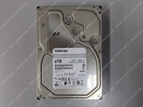 HDD 3.5" 6Tb Toshiba X300 Performance [HDETS10ZPA51]