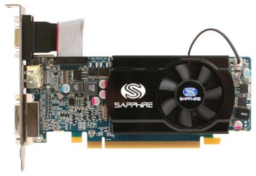 Видеоадаптер PCI-E Sapphire ATI Radeon HD5570 650MHz 1024MB 1800MHz DDR3 128bit DVI HDMI D-Sub 