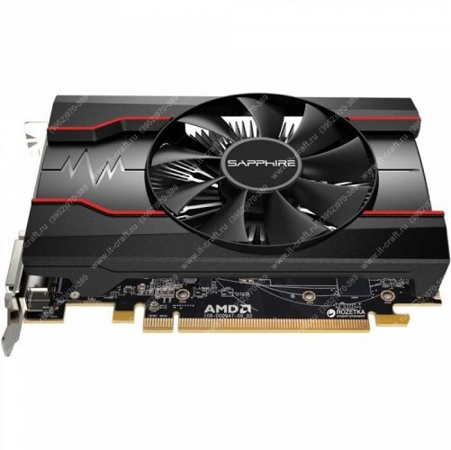 Видеоадаптер PCI-E Sapphire AMD Radeon RX 550 PULSE OC 2048MB 128bit GDDR5 [11268-03-20G] HDMI DVI DP