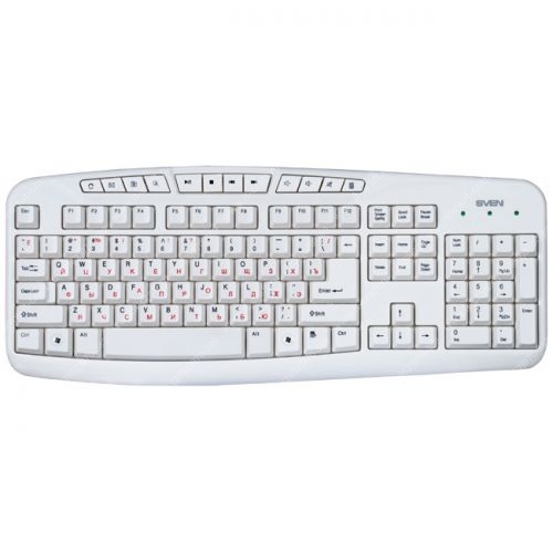 Клавиатура SVEN Comfort 3050 White USB (НОВАЯ)