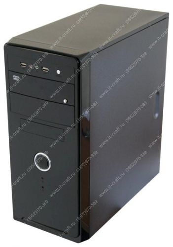 Корпус ATX Midi-Tower Trin 880 Black + Card Reader (НОВЫЙ)