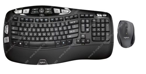 Беспроводная клавиатура + мышь Logitech Canada 210