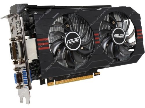 Видеоадаптер PCI-E Asus GeForce GTX 650 Ti 1024MB 128bit GDDR5 [GTX650Ti-1GD5] DVI DSub HDMI