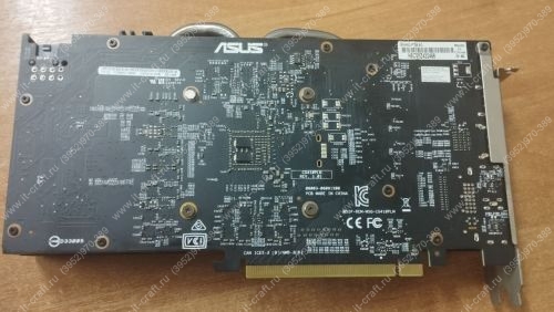 Видеоадаптер PCI-E ASUS GTX 1060 6Gb (БЕЗ ВИДЕО РАЗЪЕМОВ)