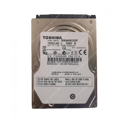 HDD 2.5" 640Gb Toshiba MK6459GSXP (Есть переназначенные сектора) 