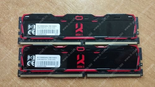 DDR4 16Gb (8x2) Goodram Iridium [IR-X2666D464L16S/16GDC]