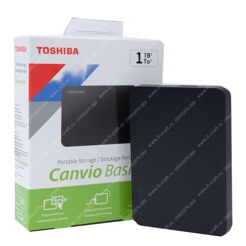 Внешний HDD Toshiba Canvio Basics 1Tb (НОВЫЙ)