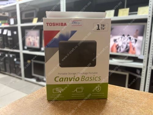 Внешний HDD Toshiba Canvio Basics 1Tb (НОВЫЙ)