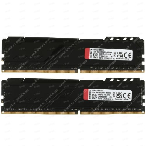 DDR4 3200Mhz 32GB Kingston FURY Beast Black [KF432C16BBK2/32]