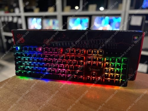 Клавиатура игровая механическо-мембранная A4Tech Bloody B500N