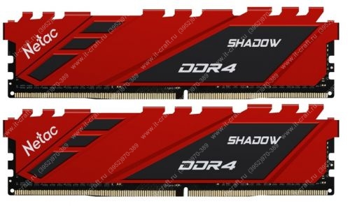 DDR4 Netac Shadow 32(16x2)GB 3200MHz [NTSDD4P32SP-16R]