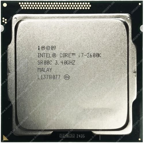 Socket 1155 Intel Core i7-2600K (3.4GHz, L3 8Mb)