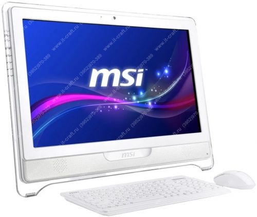 Моноблок MSI AE2281G-011RU (Intel Core i3-3220 (3.3 GHz)/DDR3 6GB/SSD 120GB/GT630M 2Gb/Cam/Mic/DVDRW/WiFi/Win 10) + Беспроводная клавиатура и мышь