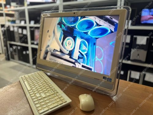 Моноблок MSI AE2281G-011RU (Intel Core i3-3220 (3.3 GHz)/DDR3 6GB/SSD 120GB/GT630M 2Gb/Cam/Mic/DVDRW/WiFi/Win 10) + Беспроводная клавиатура и мышь