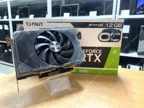 Видеоадаптер Palit GeForce RTX 3060 StormX 12Gb 