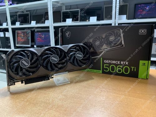 Видеоадаптер PCI-E MSI GeForce RTX 5060 Ti SHADOW 3X OC CLASSIC