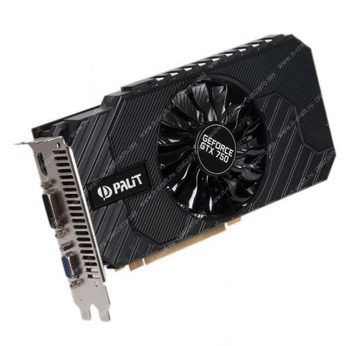 Видеокарта PCI-E Palit GeForce GTX 750 STORMX OC 1024MB 