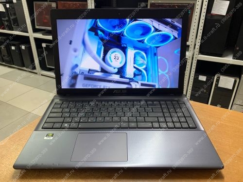 ASUS X55VS-SX278D 15.6" (Pentium 2020M 2.4GHz(x2)/4Gb/GeForce 610M 1Gb/320Gb/DVD-SMulti/WiFi/BT/Cam/Win 10)