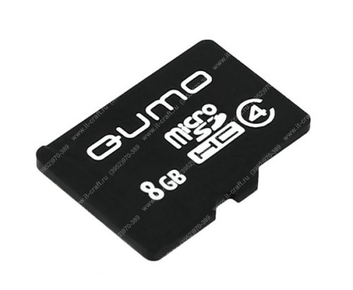 Карта памяти microSDHC 8Gb QUMO